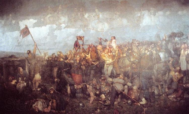 august malmstrom the Battle of Bravalla Norge oil painting art
